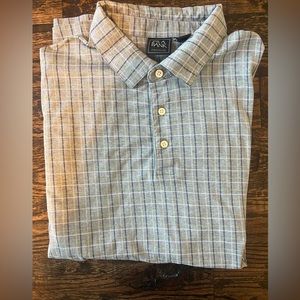 Jos A. Banks Short sleeve collared shirt traveler collection Traditional fit XL